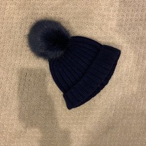 J.Crew Ribbed Beanie with Pom Pom
